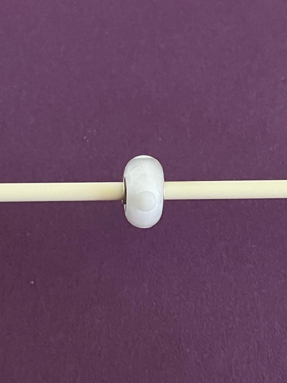 Trollbeads White Sand Bead. TGLBE-10333.